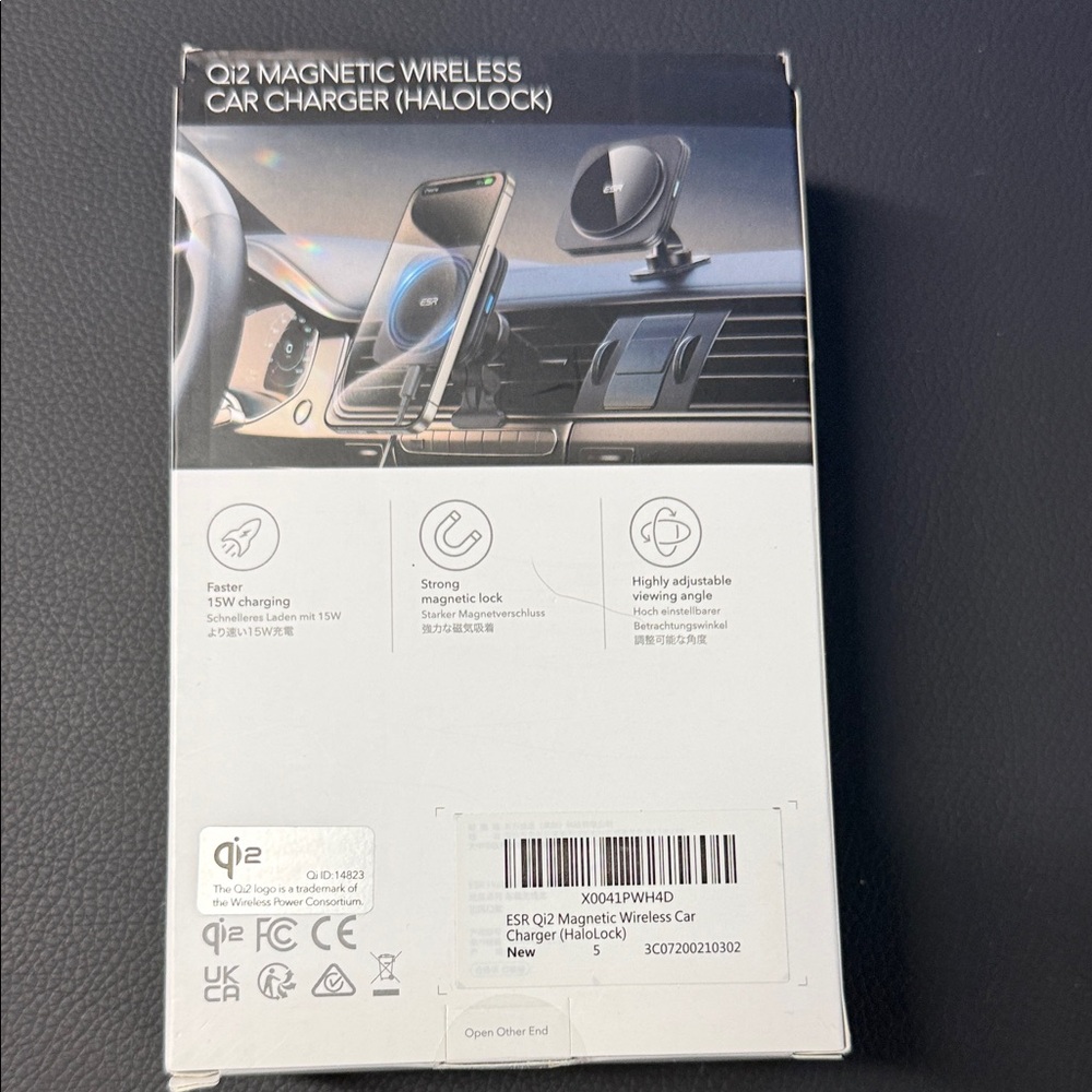 ESR Qi2 Wireless Car Charger - Black - Picture 2 of 2